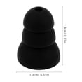 thumbnail image 5 of 2 tapones de silicona con cancelación de ruido para dormir, reutilizables y suaves para mujer, con bloqueo de sonido, silenciosos y para reducción de ruido., 5 of 5