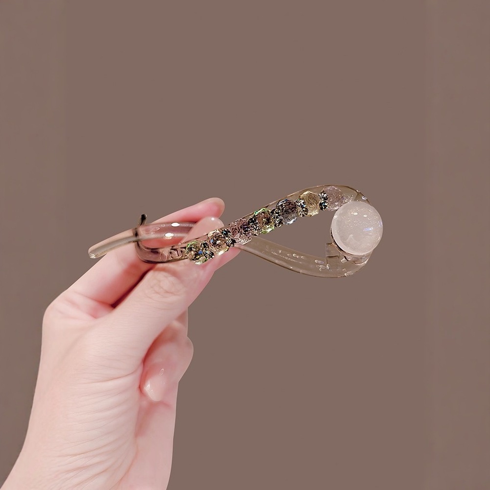 Bead twist clip, premium scratch clip, kitten apple hairpin, hair accessory hairpin.