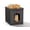 Black, variant on Easy Up Resin Cat House, Weatherproof & Scratch-Resistant Indoor & Outdoor Pet Shelter, Black