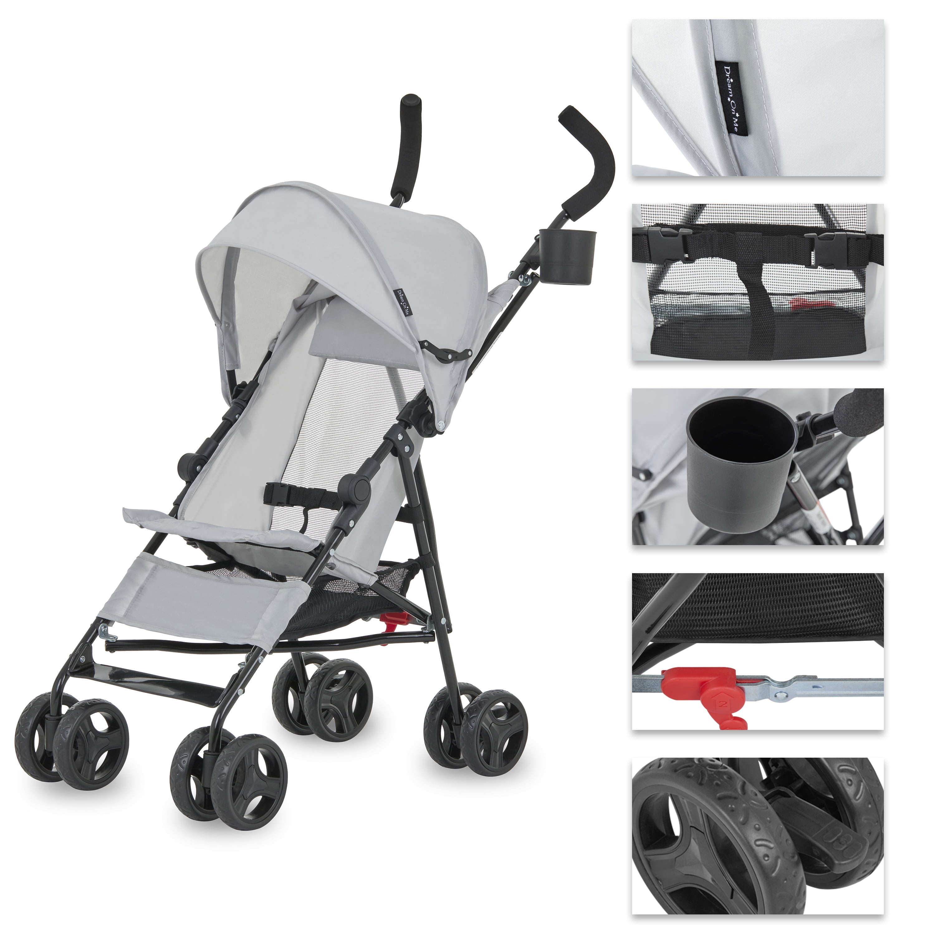 Dream On Me Rover Convenience Stroller, Gray