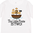 thumbnail image 4 of Inktastic Pirate Ship 2nd Birthday Party Boys Long Sleeve Toddler T-Shirt, 4 of 5