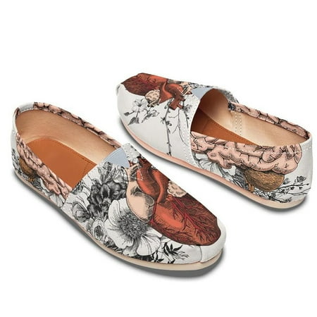 

Human Organ Canvas Casual Shoes With Full Wrap Canvas Print