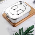 thumbnail image 4 of Food Storage Food Storage Containers Meal Prep Containers Airtight Food Storage Stainless steel double-layer lunch box, large three compartments Stainless Steel, 4 of 9