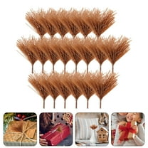 UPOUART 50Pcs Christmas Pine Picks Brown Simulation Pine Branches for Xmas Party and Festival Supplies