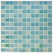 Room Mates TIL3226FLT Blue Mosaic Glass Peel & Stick Tiles