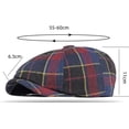 thumbnail image 2 of CoCopeaunts Newsboy Hats for Women Beret Cap Vintage Plaid Octagonal Newsboy Cap Male Female Artist Painter Beret Hat Ivy Cap, 2 of 7