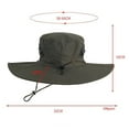 thumbnail image 3 of hengsof Oversize Large Wide Brim Waterproof UPF 50+ Sun Summer Travel Fishing Hiking Fisherman Hat Hiking Hat, 3 of 3