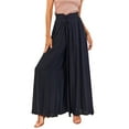 thumbnail image 2 of Baqcunre Women's Pleats High Waisted Straight Pants Wide Leg Pants Women's Casual Loose Trousers,XXL,Wide Leg Pants Woman,Palazzo Pants For Women,Women'S Pants,Womens Fashion,Womens Clothes,Black, 2 of 4
