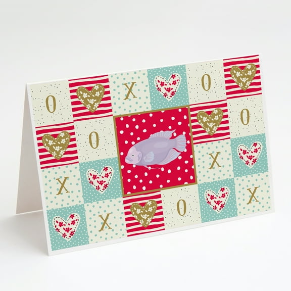 Giant Gourami Love Greeting Cards and Envelopes Pack of 8