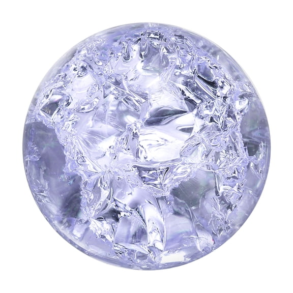 Uxcell 40mm/1.6" Crystal Sphere Ball Ice Cracked Glass Solid Decorative Sphere Crystal Ball Prop Ornament for Feng Shui Divination Tabletop Fountain Decoration, Purple