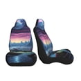 thumbnail image 3 of Cauagu Fantasy Landscape Starry Night Print Car Seat Covers,Universal Automotive Seat Covers Car Seat Protectors Easy to Install Car Cover Car Accessories Auto rucks Van & SUV-2 PCS, 3 of 9