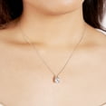 thumbnail image 2 of Lab Diamond Pendant Necklace For Women | 5 Carat IGI Certified Round Shape | Love Lock Solitaire Lab Diamond Pendant In 18K White Gold | FG-VS1-VS2 Quality | Friendly Diamonds, 2 of 6