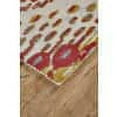 thumbnail image 3 of Aldridge Distressed Ikat Tufted Accent Rug, Goldenrod/Red/Gray, 4ft x 6ft, 3 of 3