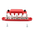 thumbnail image 1 of Bloque de distribución de energía de barra colectora genérica profesional de 48 V y 300 A con terminal de 5 pernos M10 rojo, 1 of 8