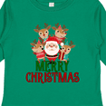 thumbnail image 4 of Inktastic Merry Christmas Santa Reindeer Boys or Girls Long Sleeve Toddler T-Shirt, 4 of 5