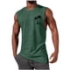 thumbnail image 1 of Hombres Sudadera Casual Cuello Redondo Tanque Deportivo sin Mangas, 1 of 4