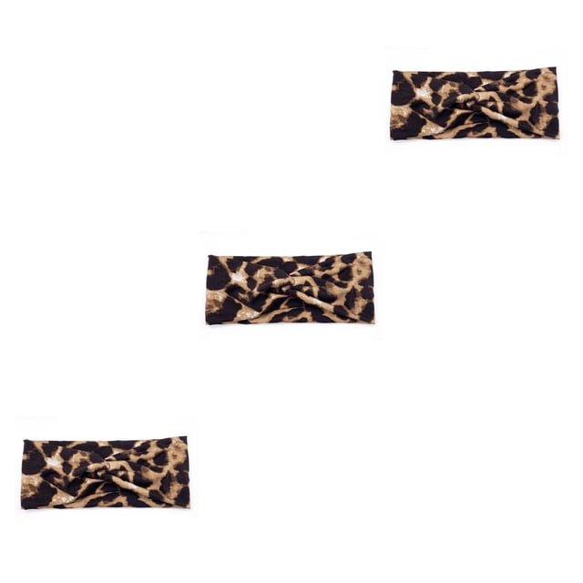 Minnieouse Diadema de ganchillo con estampado de leopardo, banda para la cabeza deportiva, diademas antideslizantes de alta elasticidad para deportes con Type1 NO1 Minnieouse CBP393800