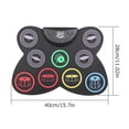 thumbnail image 5 of Portable Roll Drum Kit Silicone Roll Electronic Drum Roll Drum Sets Portable Drums for Beginners Practicing, 5 of 5