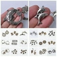 thumbnail image 2 of U8MO Assorted Tibetan Retro Antique Charm Jewelry Findings Metal Pendants Beads Craft-3# 31X16mm 5pcs, 2 of 9