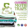 thumbnail image 2 of nobrand Moth Traps for Clothes, Closets, Fabrics, and Carpets, Clothing Moth Traps, Clothes Moth Traps, Closet Moth Traps, Moth Pheromone Traps, Extra-Strength Adhesive Glue Clothes Moth Trap, 6 Pack, 2 of 12
