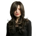 thumbnail image 2 of Pelucas con flequillo para mujer, peluca ondulada suelta, cabello largo para mujer, peluca completa, peluca sintética ondulada y rizada natural para fiesta de cosplay, peluca de cabello en lote, 2 of 5