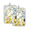 thumbnail image 7 of Yayeee Pot Holders Kitchen Heat Resistant with Pocket 7"x9.8" Cotton Oven Cooking Hot Pads, Yellow Floral, 7 of 7