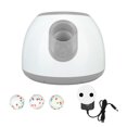 thumbnail image 1 of Máquina automática para lanzar pelotas de tenis, rango ajustable interactivo, máquina para recoger mascotas de 3 pelotas para cachorros, perros, enchufe europeo de 100 a 240 V, color gris, 1 of 9