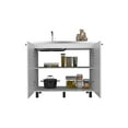 thumbnail image 3 of We Have Furniture Utility sink cabinet Burwood, Two Shelves, White Finish, 3 of 5