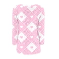 thumbnail image 5 of WTXUE Heart Print Fleece Sweater for Women Oversized Pullover Sweaters Crewneck Long Sleeve Pullover Tops Tunic Sweatshirts Casual Loose Blouse Valentine Basic Sweaters Light Pink Xl, 5 of 5