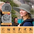thumbnail image 7 of Tirrina Women's Outdoor Sun Protection Fishing Cap with Neck Flap Wide Brim Mesh Hat for Travel Camping Hiking Hunting, 7 of 7