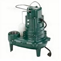 Zoeller 266-0001 1115V 1-Phase Waste Mate 260 Series Sewage Pump with Mechanical Float Switch