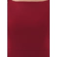 thumbnail image 5 of INSPIRE CHIC Women's Sleeveless Square Neck Ruffle Cocktail Midi Dress XL Wine Red, 5 of 6