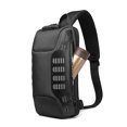 thumbnail image 3 of Men Anti-theft Waterproof Chest Bag USB Charging Single Shoulder Bag Daypack with Password Lock, 3 of 5