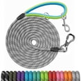 thumbnail image 1 of Correa de adiestramiento para perros NTR de 9 m con cordón reflectante gris, 1 of 6
