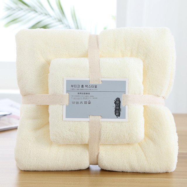 Juego de regalo de toalla de terciopelo coral de moda Toalla gruesa para madre e hijo Generación