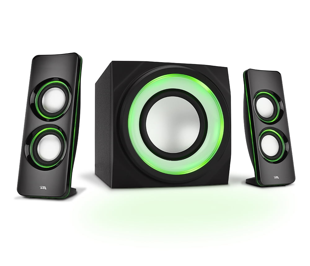 cyber acoustics 2.1 computer speaker with subwoofer