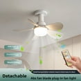 thumbnail image 3 of Remote Control Ceiling Fan Light 5 Blades 3 Color Modes High Speed E27 Base 2 in 1 Multifunctional Lighting, 3 of 26