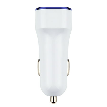 LED Dual USB Car Charger 2 Port Adapter Cigarette Socket Lighter For