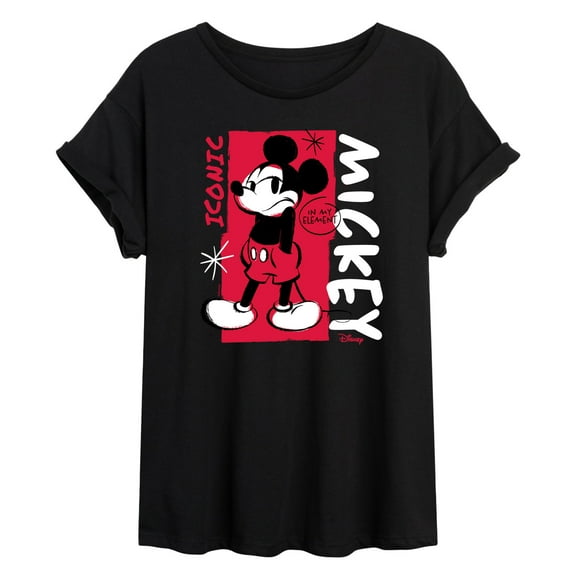Disney - Mickey Iconic - Juniors Ideal Flowy Muscle T-Shirt