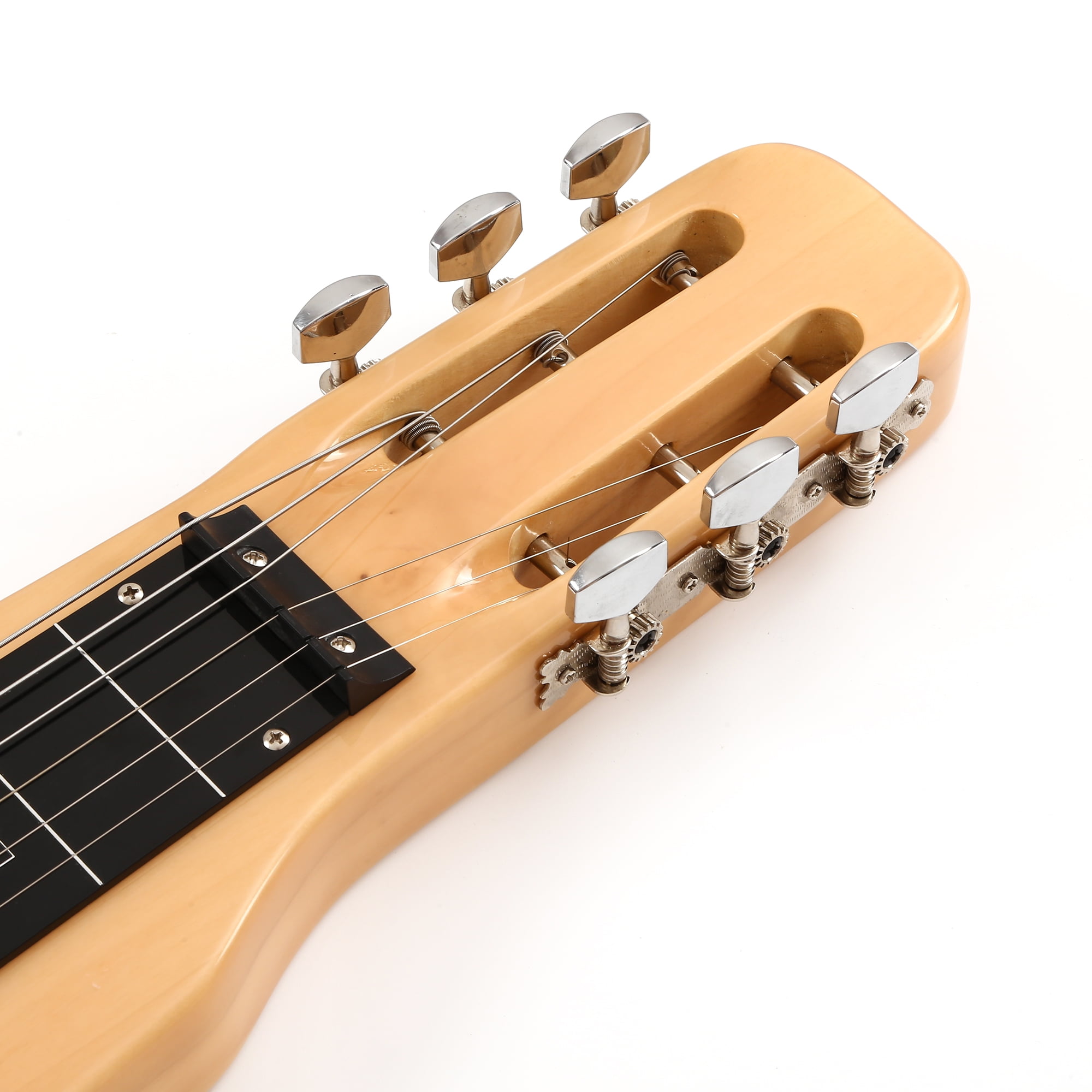 Batking Lap Steel Guitar Slide 6 String Slotted Headstock Natural Color