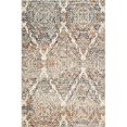 thumbnail image 1 of HomeRoots 475605 3 x 5 ft. Ivory & Brown Decorative Diamond Area Rug, 1 of 1