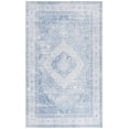 thumbnail image 2 of SAFAVIEH Arizona Melinda Medallion Polyester Area Rug, Light Blue/Blue, 4' x 6', 2 of 13
