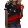 thumbnail image 1 of Birdeem Mode Femmes Été T-Shirt Imprimé Ample Col Rond Manches Courtes Blouse Décontractée, 1 of 5
