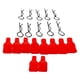 thumbnail image 1 of 10 clips para carrocería de coche RC con pasadores R y 10 pestañas para modelos SCX24 1/24 1/18 RC. rojo, 1 of 4