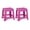 Fuchsia + 12.5in Height, variant on Mintra Home Light Duty Plastic Stools 2pk (18in Height, Fuchsia)