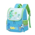 thumbnail image 4 of Weebloom Cute School Backpack For Toddler Boys Girls Waterproof Preschool Lightweight Dinosaur Excavator Cartoon School Bag Daypack Bookbag Preschool Kindergarten Sky Blue, 4 of 6