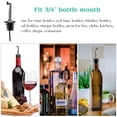 thumbnail image 3 of Stainless Steel Olive Oil Pourer, Classic Bottle Pourer Spout Liquor Drinks Pourer Tapered Spout with Metal Dust Caps for Wine Liquor Syrup Vinegar Bottle, 3 of 6