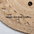 thumbnail image 4 of Jaipur Art And Craft Beige Oval Natural Jute Area Rug Hand Braided Reversible Floor Carpet Rug Size - (7x9 Sq Feet), (84x108 Inches), (210x270 CM), 4 of 5