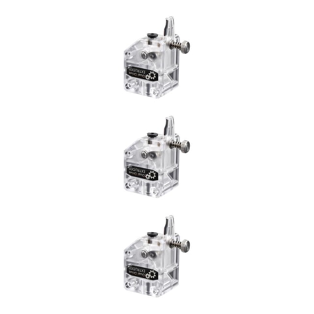 Kit de extrusora de Plástico Moyic Dual Drive 3:1 para impresora 3D Filamento flexible Transparente 3Conjunto