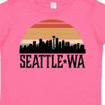 thumbnail image 4 of Inktastic Seattle Washington Skyline Sunset Boys or Girls Toddler T-Shirt, 4 of 5